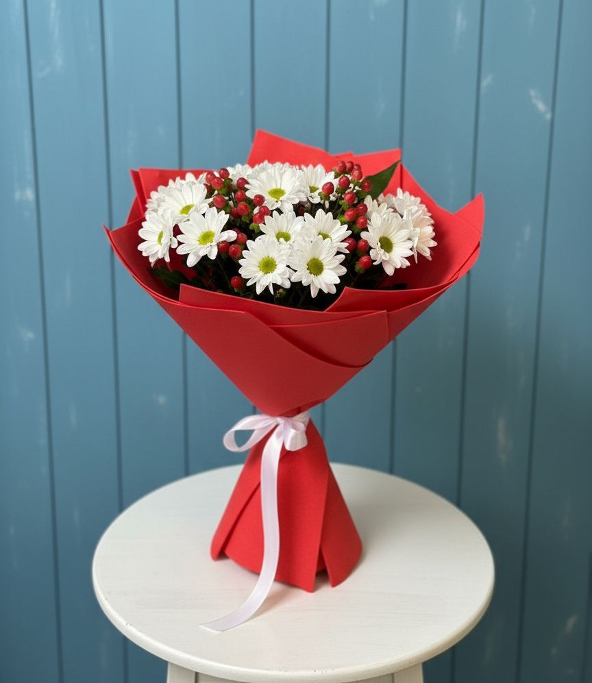 Букет цветов из: Хризантемы в Алексеевской Краснодарского края