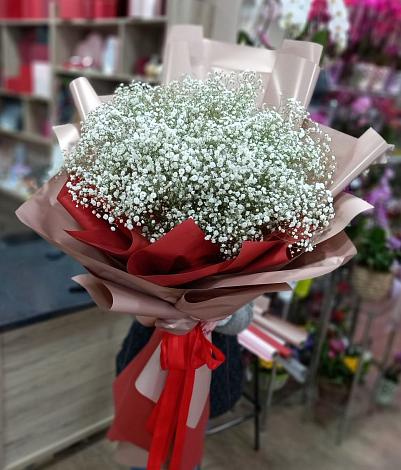 Букет цветов из: Гипсофила в Алексеевской Краснодарского края