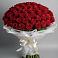 Букет 101 Красная роза Блэк Мэджик в Алексеевской Краснодарского края
