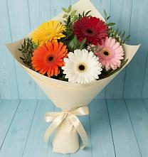 Букет цветов из:  Герберы в Алексеевской Краснодарского края