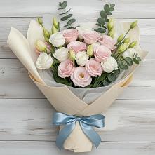 Букет цветов из:  Лизиантусы #REPLACE_PRED# Алексеевской Краснодарского края