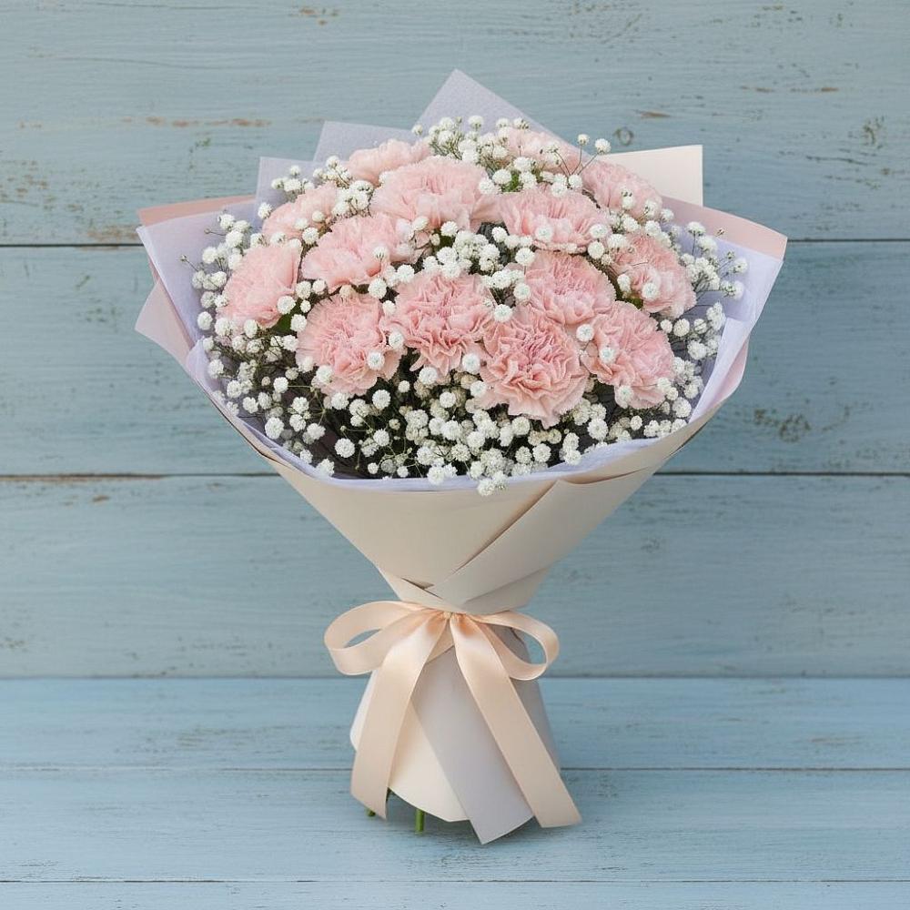 Букет цветов из: Гвоздики в Алексеевской Краснодарского края