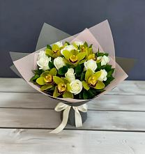 Букет цветов из:  Орхидеи и Розы в Алексеевской Краснодарского края