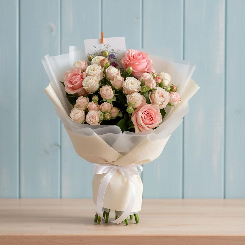 Букет цветов из: Розы в Алексеевской Краснодарского края