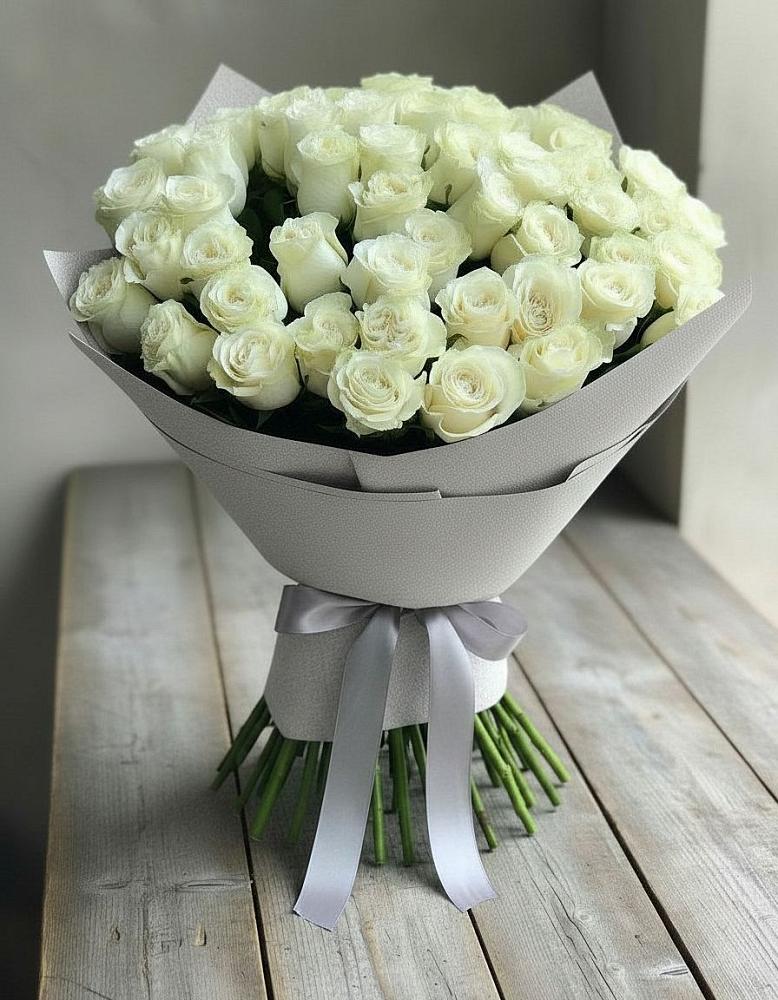 Букет 35 Белых роз в Алексеевской Краснодарского края