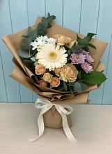 Букет цветов из:  Герберы и Хризантемы в Алексеевской Краснодарского края