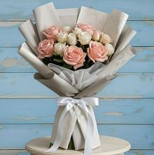 Букет цветов из:  Розы #REPLACE_PRED# Алексеевской Краснодарского края