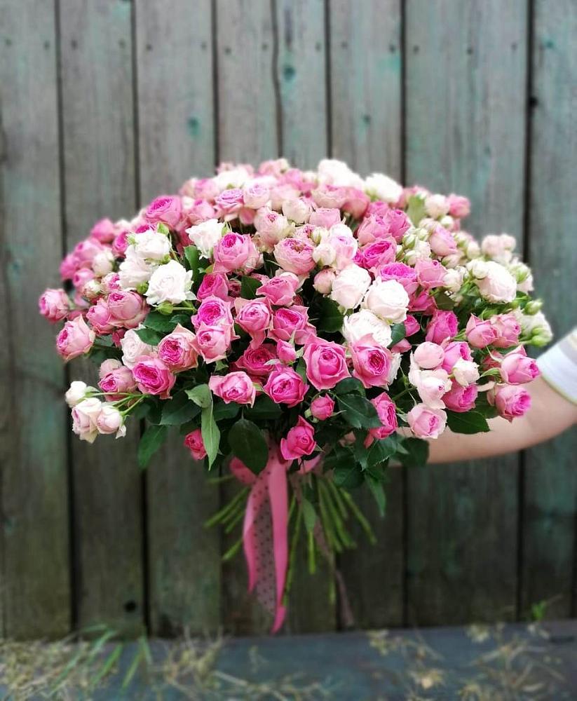 Букет Розовые кустовые розы Натали и Лав Лидия в Алексеевской Краснодарского края