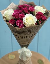 Букет цветов из:  Розы #REPLACE_PRED# Алексеевской Краснодарского края