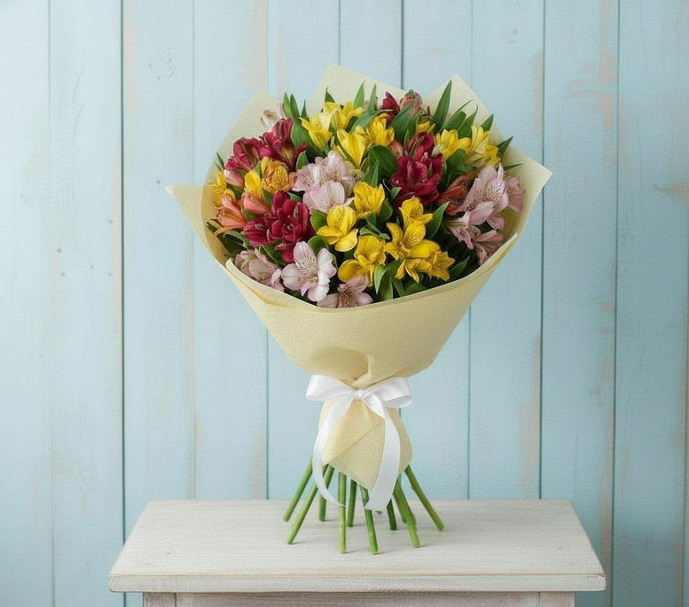 Букет цветов из: Альстромерии в Алексеевской Краснодарского края