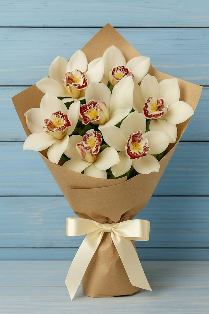 Букет цветов из: Орхидеи и Розы в Алексеевской Краснодарского края